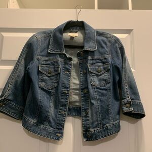 Women’s denim crop jacket
